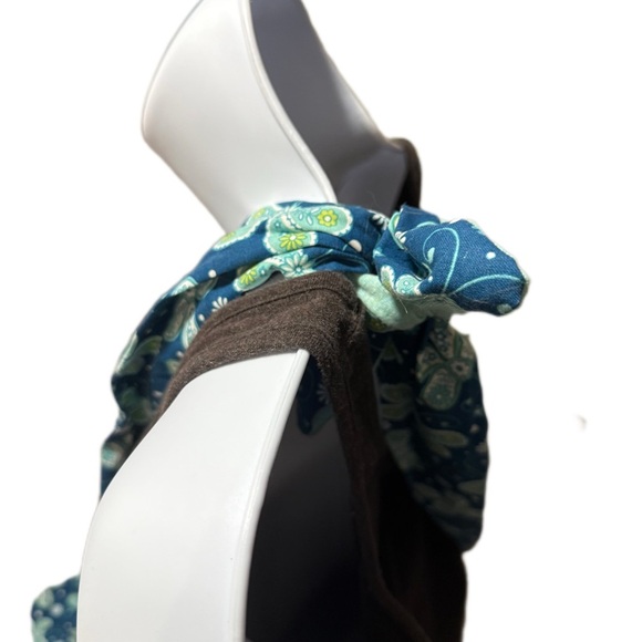 Floral Blue and Green Women's Bag - Picture 2 of 2